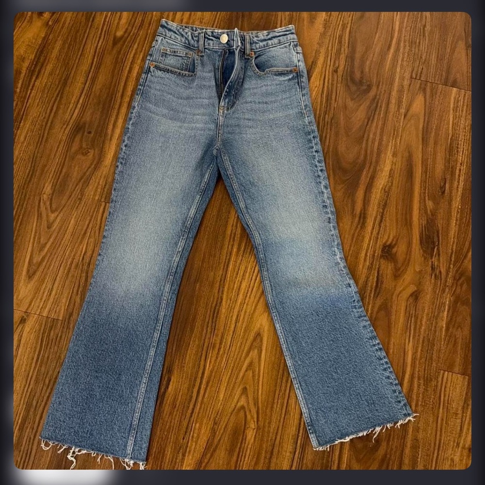 Zara Blue Flare Women's Jeans
